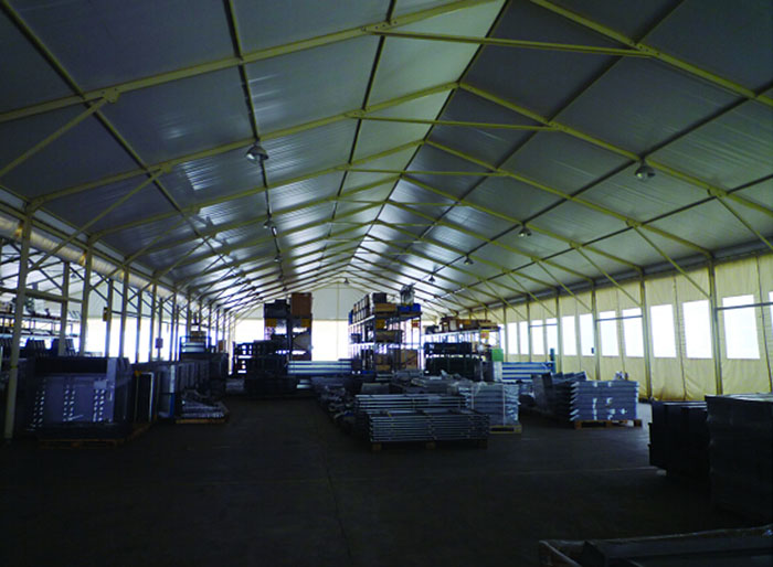 large commercial Storage Tent