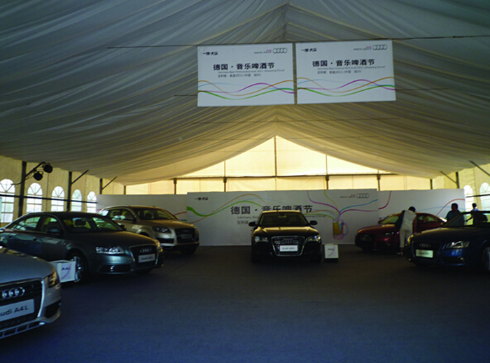 Audi motor show canopy