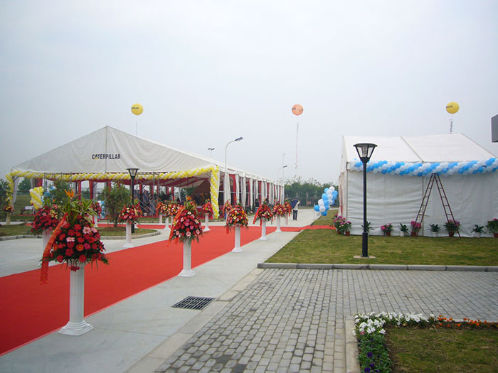 outdoor wedding party tent