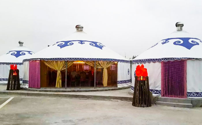 50 sqm Leisure Party Camping Tourist Mongolian Yurt Tent