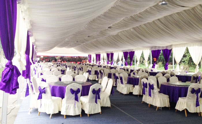 Wedding Party Event Tent Lining and curtain