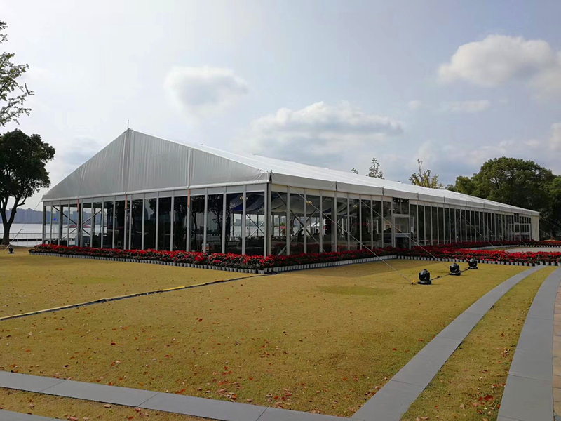Aluminum Frame Glass Wall Exhibition Tent for sale