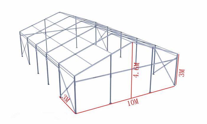 30ftx60feet steel frame canopy