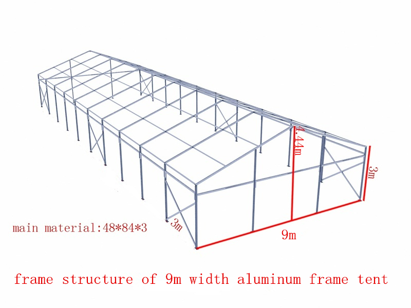 Aluminum frame Tent fabrication