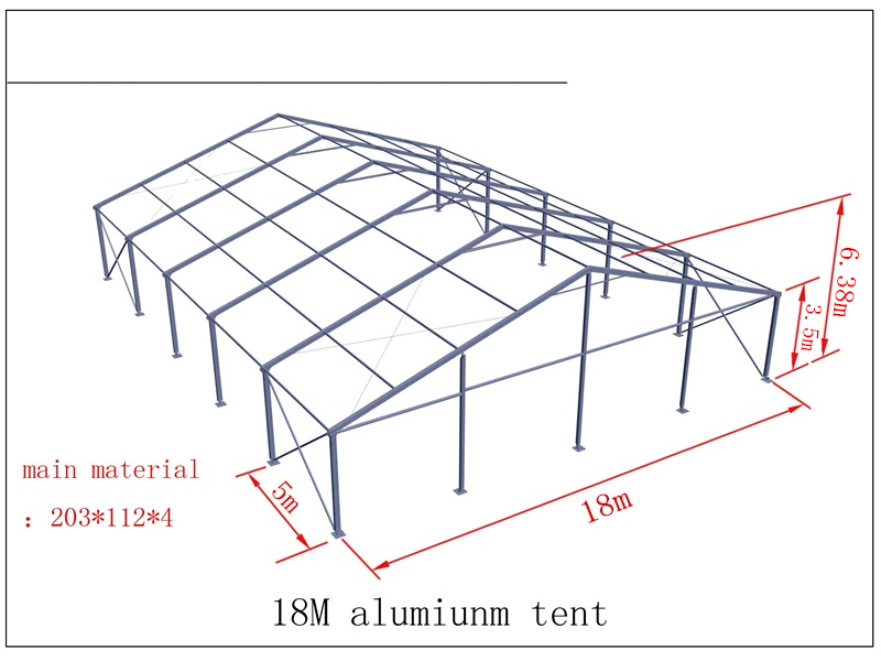 aluminium frame tent marquee