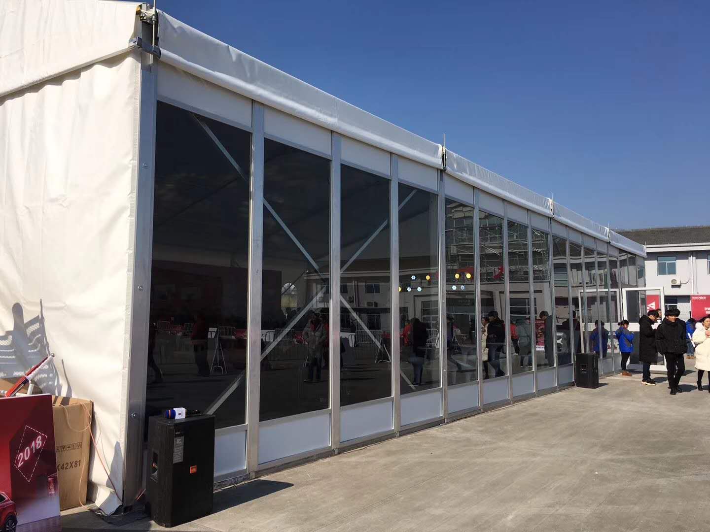 Glass Wall Glass Door commercial event tent