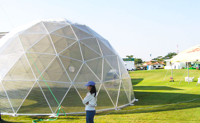 The large dome tent